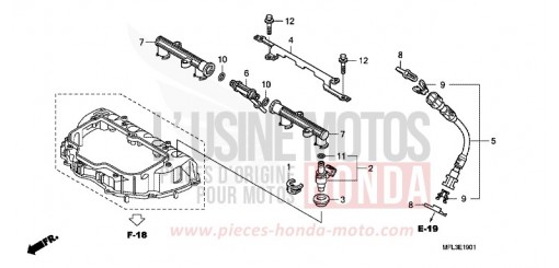 INJECTEUR CBR1000RRB de 2011